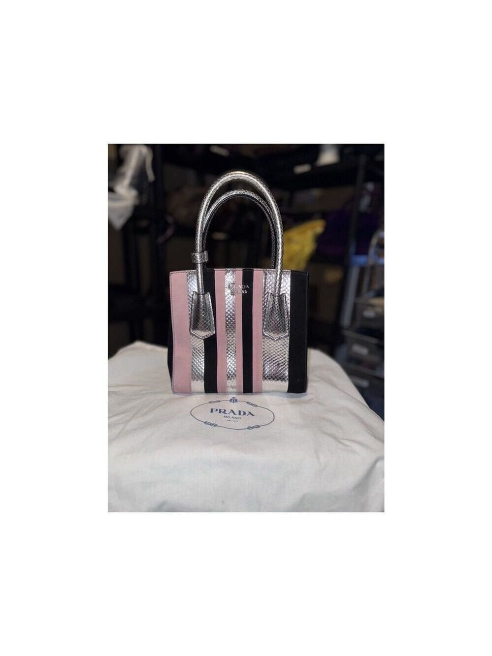 Prada Camoscio Ayers 2 Way Tote, Dust Bag - Picture 3 of 16